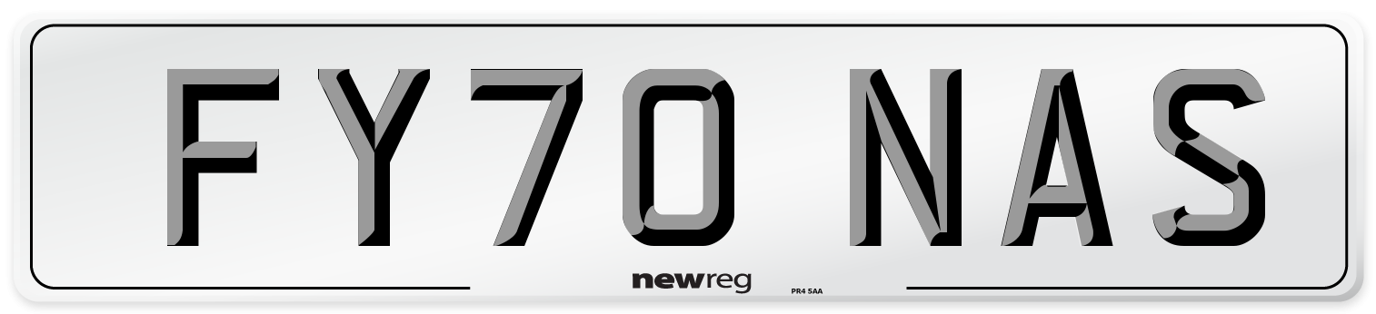 FY70 NAS Number Plate from New Reg